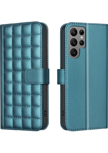 Samsung Galaxy S23 Ultra Pu Deri Koruyucu Cüzdan Kart Için Flip Case (Yurt Dışından)