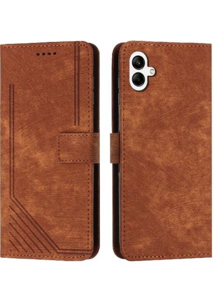 Samsung Galaxy A06 Pu Deri Kart Ekleme Kickstand Için Flip Case (Yurt Dışından)