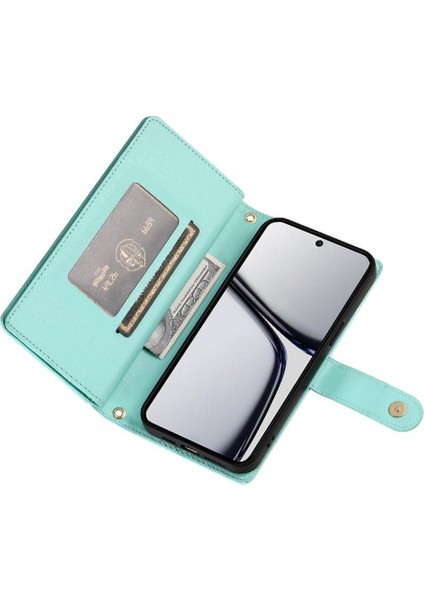 Realme C65 4g Bilek Kayışı Çok Fonksiyonlu Kart Yuvaları Cüzdan Için Flip Case (Yurt Dışından)