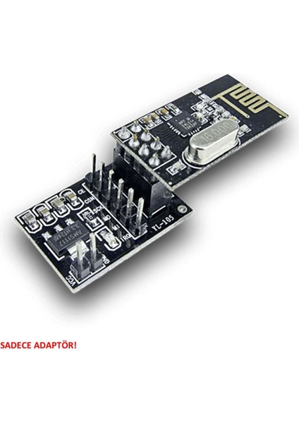 NRF24L01 Adaptör Kart NRF24L01 Pa Lna 8 Pin Dönüştürücü Devre 12V