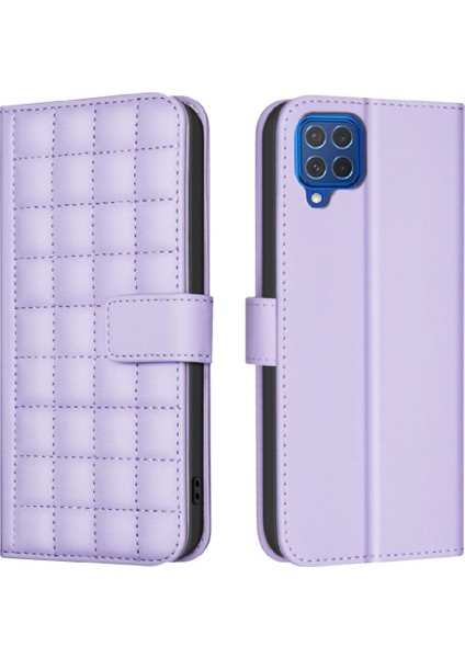 Samsung Galaxy A22 4g Iş Basit Stil Pu Deri Kart Için Flip Case (Yurt Dışından)