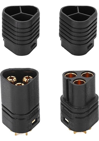 MT60 3 Pin Dişi Erkek Konnektör Soket Çift Amass 3.5mm 12AWG Rc Esc Motor Drone Lityum Lip indirimleri