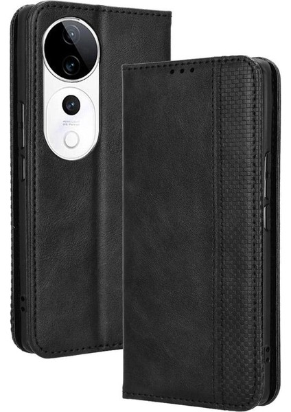 Vivo S19 Pro 5g Cüzdan Pu Deri Manyetik Kapatma Için Kılıf (Yurt Dışından)