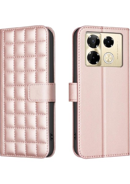 Infinix Not Için Flip Case 40 Pro 4g/5g Kart Yuvaları Tutucu Cüzdan Pu Basit (Yurt Dışından)