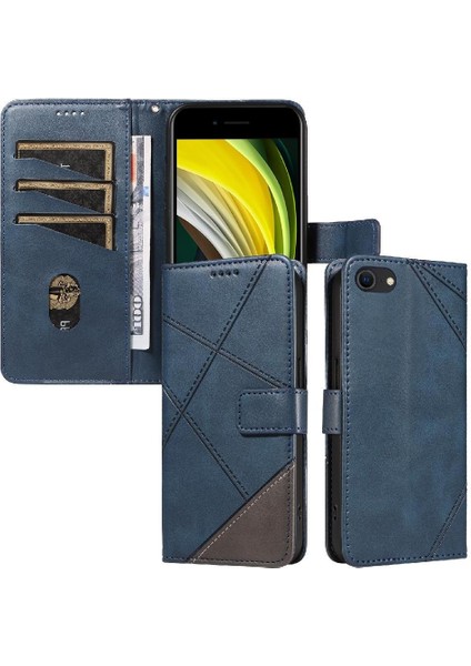 IPhone Se 2020/SE 2022 Deri Telefon Koruma Çantası ile Flip Case (Yurt Dışından)