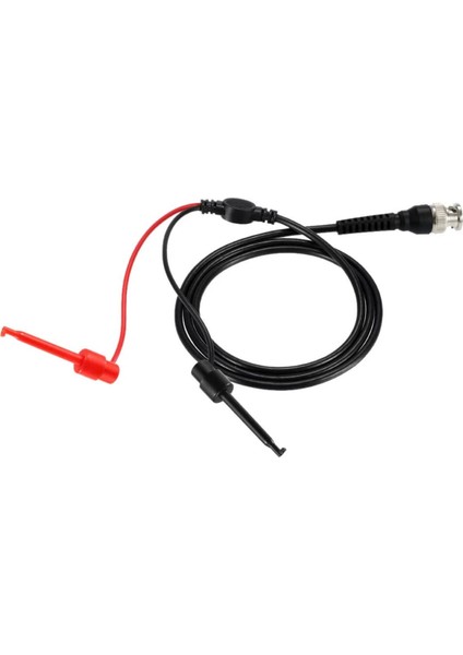 Bnc To Kanca Tip Test Ölçme Probu Osiloskop ve Sinyal Jeneratörü Probu 1 Metre 2.5A 50OHM Kırmızı