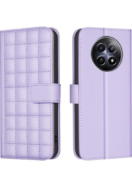 Realme 12 5g Cüzdan Pu Deri Koruyucu Iş Için Flip Case Basit (Yurt Dışından)