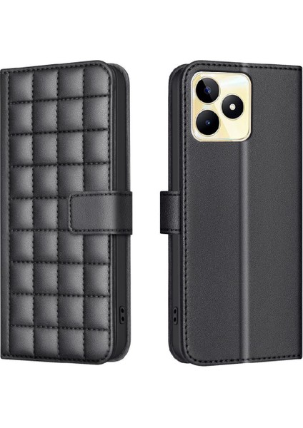 Realme C53 Cüzdan Koruyucu Kart Yuvaları Tutucu Pu Deri Için Flip Case (Yurt Dışından)