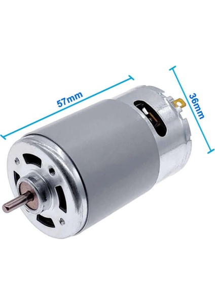 RS555 Dc Motor 12V 7500RPM Yüksek Hız Tork Matkap Torna Cnc Router Motor Dairesel