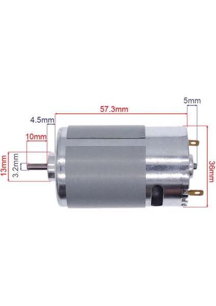 RS555 Dc Motor 12V 7500RPM Yüksek Hız Tork Matkap Torna Cnc Router Motor Dairesel