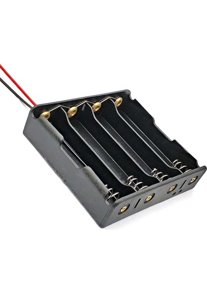 18650 2 Tel 4lü Pil Kutusu Paralel 4 Adet 3.7V Paralel Lityum Lion Batarya Yuvası Mobil Güç Kaynağı