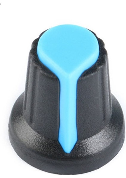 Plastik Pot Başlığı 6mm Potansiyometre Rotary Enkoder Ses Voltaj Kontrol 360 Derece