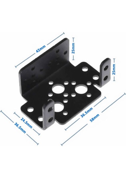 Servo Motor Metal Montaj Parçası Braket MG995 MG996R S3003 TD-8120MG Alüminyum Tutucu