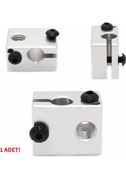 V6 3D Yazıcı Alüminyum Extruder Isıtıcı Blok 1.75 / 3.0mm Filament Uyumlu modelleri