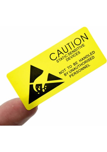 10 Adet Antistatik Uyarı Etiketi Elektrostatik Elektrik Esd Ikaz Caution Dikkat Yapışkan Stiker fiyatları