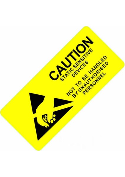10 Adet Antistatik Uyarı Etiketi Elektrostatik Elektrik Esd Ikaz Caution Dikkat Yapışkan Stiker indirimleri
