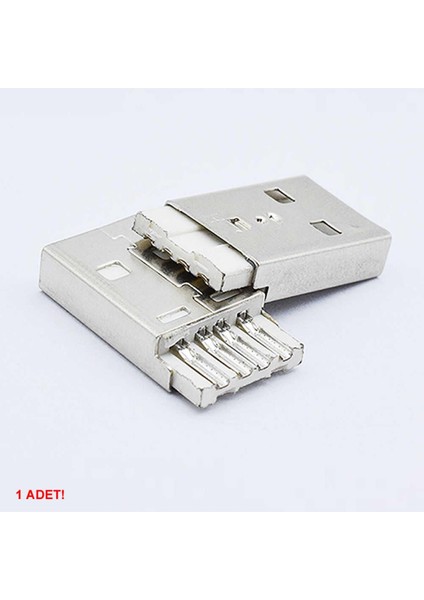 USB Type A Erkek Soket Lehimlenebilir 4 Pin Diy Tip A Elektronik Devre Cihaz USB 2.0 Konnektör