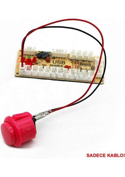 5 Adet 30CM Buton Kablosu 2.8mm Terminal To 2.54MM Jst Soket Arcade Pc Joystick Oyun Kol Konsol