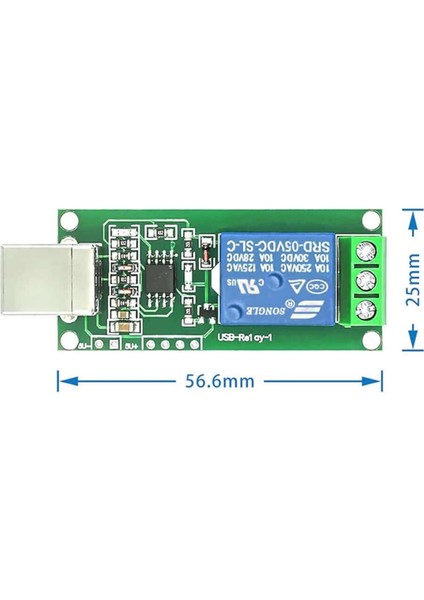 1 Kanal USB Röle Kontrol Modülü Bilgisayardan Cihaz Açma Kapama Hid USB No Nc 220V 10A Uyumlu