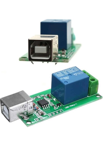 1 Kanal USB Röle Kontrol Modülü Bilgisayardan Cihaz Açma Kapama Hid USB No Nc 220V 10A Uyumlu modelleri