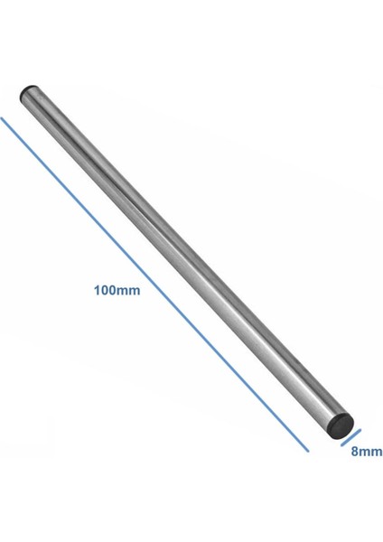 Çelik Sensör Başlığı 8X100MM Kılıf Sıcaklık Isı Sensör Kutusu Metal Tüp Boru D818B20 Ntc LM35