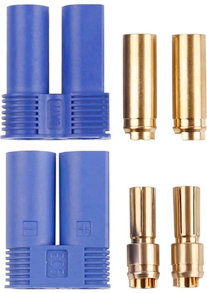 Ec5 Dişi Erkek Konnektör Çifti 5mm Altın Banana Tip 100A Rc Lipo Pil Batarya Akü Bağlantı Soketi indirimleri