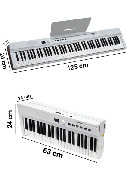 PLX-120WH Yüksek Kaliteli Katlanır Taşınabilir Dijital Piyano fırsatları