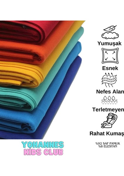 Yohannes Club Yohannes Club kız Çocuk Pamuklu Iç Çamaşırı Takımı, Slip Külot ve Atlet