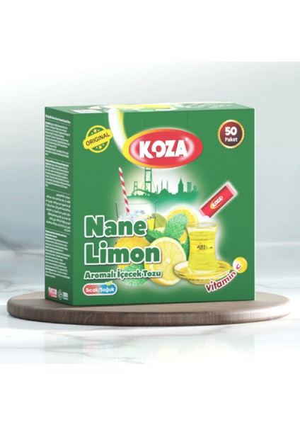 Koza Tek Içimlik Nane Limon Aromali Toz Içecek 50'li