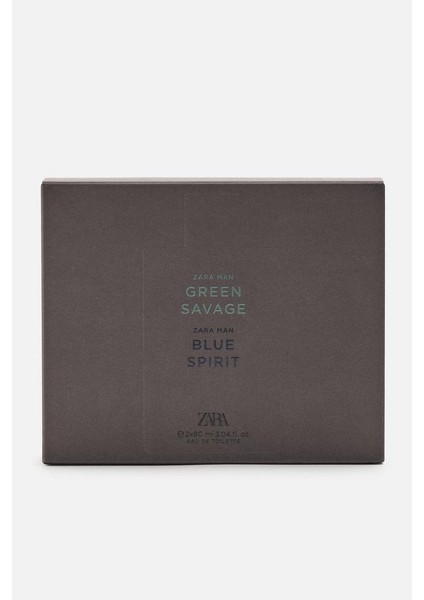 Man Green Savage + Zara Man Blue Spırıt Edt 2X90 ml Erkek Parfüm Seti