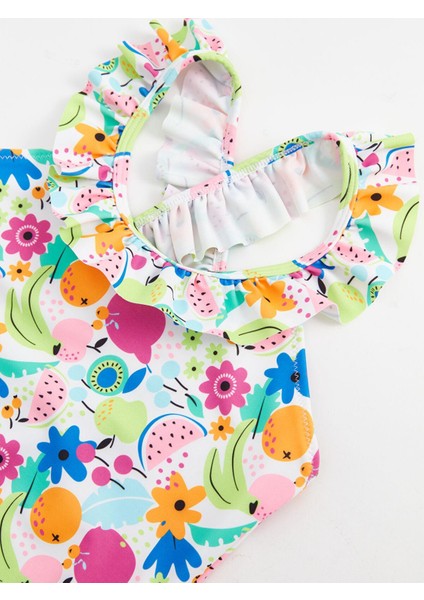 Lcw Kids Karışık Baskılı Hızlı Kuruyan Baskılı Kız Çocuk Mayo modelleri