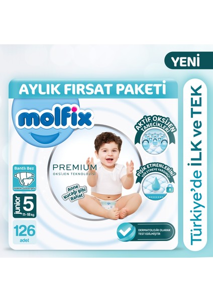 Premium Aylık Fırsat Paketi 5 Beden 126 Adet