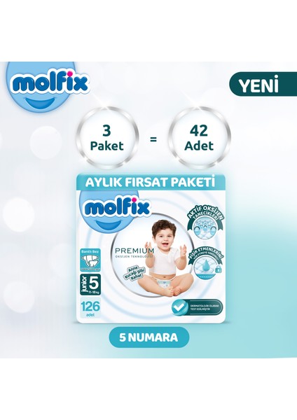 Premium Aylık Fırsat Paketi 5 Beden 126 Adet