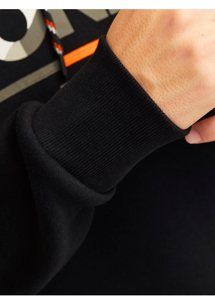 Jack Jones Yazı Baskılı Kapüşonlu Erkek Sweatshirt 12256821 fırsatları