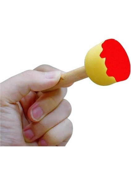 4'lü Ponpon Tampon Sünger Fırça ( 4 Set)