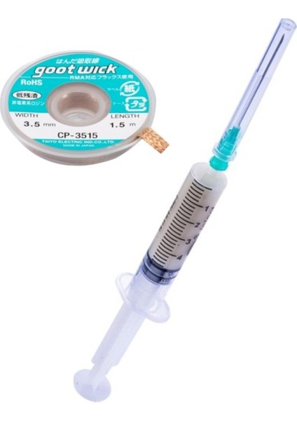 Flux/ Lehim Toplama ve Goot Wick CP-3515 Lehim Sökme Teli 3.5mm 1 5metre