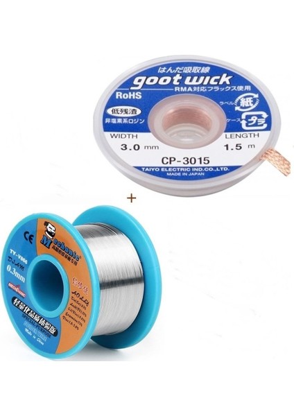 Ikili Set Lehim Teli /mechanic 63SN/37PB Flux %1-3 40GR 03MM