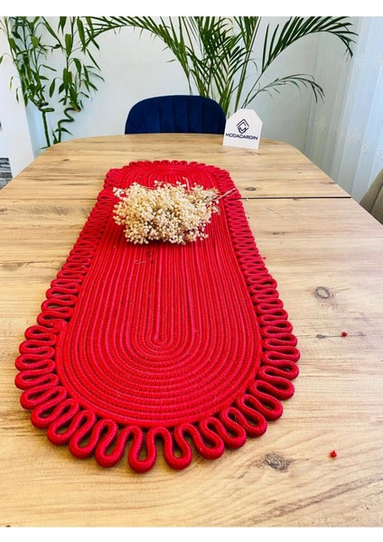 Jüt, Hasır, Dekoratif Masa Örtüsü, Runner 35x100 Cm, Amerikan Servis, Sehpa Örtüsü, Bohem Tarzı modelleri