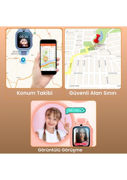 Hx Kids 4g Pro Sim Kartlı Harvox Akıllı Çocuk Saati Gps Konum Takibi Arama Konuşma 4g Destekli