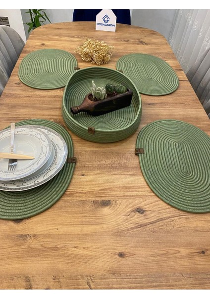 Jüt Hasır Amerikan Servis Oval Supla ve Sepet 5 Li modelleri