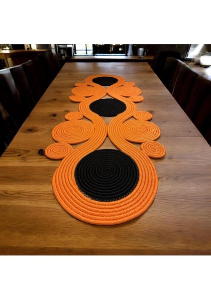 Jüt, Hasır,sarmal Model, Dekoratif Masa Örtüsü, Runner 40 x 110 cm , Sehpa Örtüsü, Bohem Tarzı fırsatları