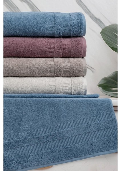 (4.lü Kutulu Set) %100 Coton Yeni Sezon 50X90CM. Lüks El ve Yüz Havlu Seti
