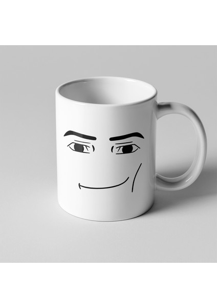 Roblox Man Face Yüz Temalı Kupa Seramik Kahve Mug