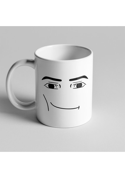 Roblox Man Face Yüz Temalı Kupa Seramik Kahve Mug