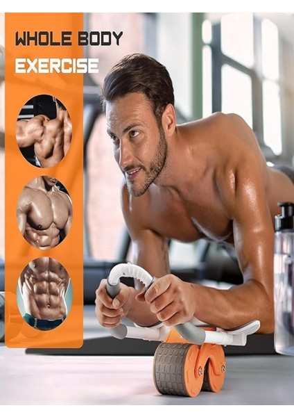 Fitness Aleti Spor Karın Kası Aleti Vücut Fitness Güçlendirme,sağlam Otomatik Geri Tepme