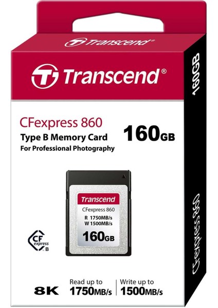 TS160GCFE860 160GB Cfexpress Hafıza Kartı