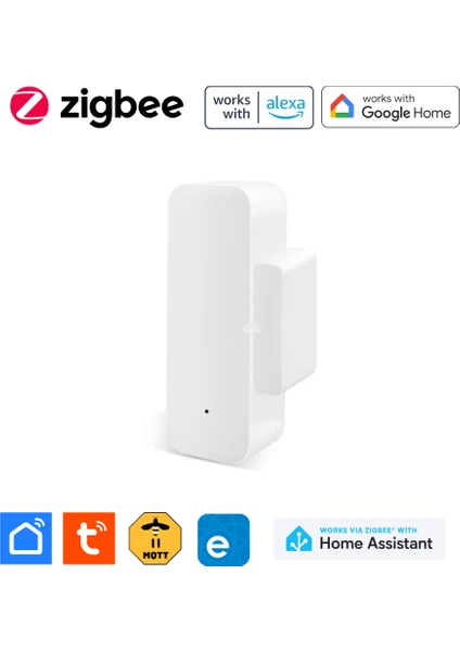 Zigbee Kapı Pencere Sensörü ( Tuya, Smart Life, Ewelink, Zigbee2Mqtt, Homeassistant Uyumlu )