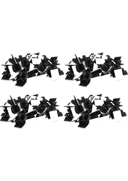 Fasdaga 200 Adet Kendinden Yapışkanlı Kablo Kelepçesi Plastik Dikdörtgen Kablo Klipsleri Kablo Bağı Hızlı Bağlama Kablo Tel Yönetimi Tutucu (Yurt Dışından)