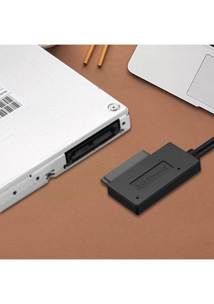 6p + 7p Sata Dizüstü Bilgisayar Ikinci Nesil Optik Sürücü Için Mini Taşınabilir USB 2.0 Yüksek Hızlı Dönüştürücü Kablo Kablosu (Yurt Dışından)