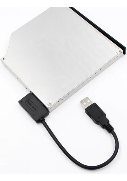 6p + 7p Sata Dizüstü Bilgisayar Ikinci Nesil Optik Sürücü Için Mini Taşınabilir USB 2.0 Yüksek Hızlı Dönüştürücü Kablo Kablosu (Yurt Dışından)